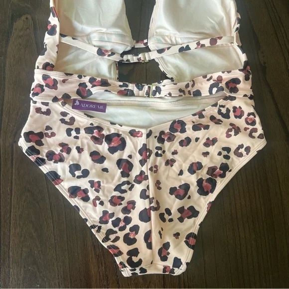 NWT Adore Me Leopard Print Bikini - Large - Picture 5 of 16